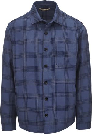 Maurizio Baldassari Giacca-camicia a quadri - Blu