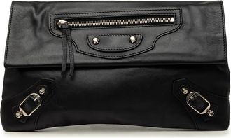 Balenciaga Pre-owned Balenciaga Lambskin Motocross Giant 12 Envelope Clutch Ladies 3WR3NQABQ3CL3PH4