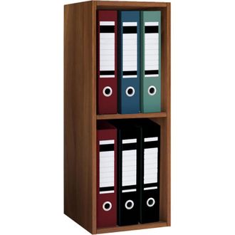 ebuy24 Supporto in legno vcm File Cabinet salvaspazio Dimensioni ca. a. 72 x l. 34 x p. 30 cm Elegante mensola in piedi Ripiano ufficio - Offas 2f (Bianco)