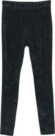 Alberta Ferretti Textured Mid-Rise Tapered Formal Pants