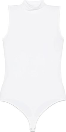 Wolford White High Neck Bodysuit