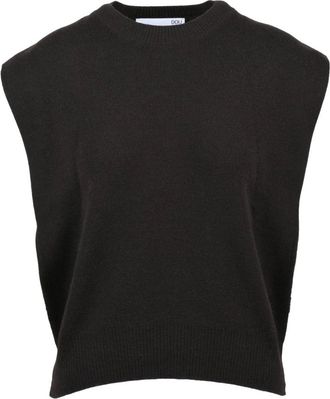 Douuod Truien & Vesten, Dames, Bruin, S, Wol, Ronde hals gebreid