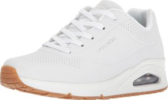 Skechers UNO Stacre Mens Trainers, White (White Wht), 37 EU, White Wht, 6.5 UK