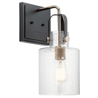 Netlighting Kichler Kitner Dome Wall Lamp Polished Nickel in Grey