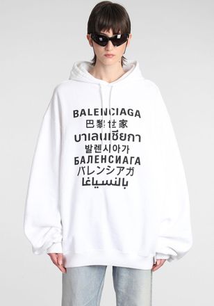 Balenciaga Felpa in cotone bianco