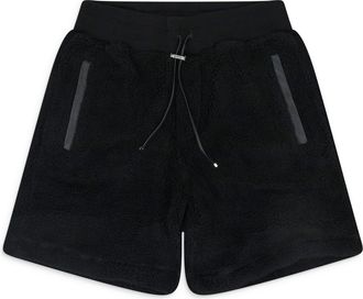 Amiri Black Polar Fleece Shorts