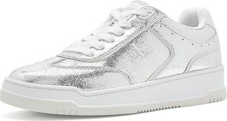 Calvin Klein Pazquale Womens Shoes Silver/White : 8.5 M, Suede