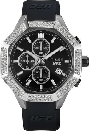 Timex UFC King Chrongraph Black Silicone Mens Watch