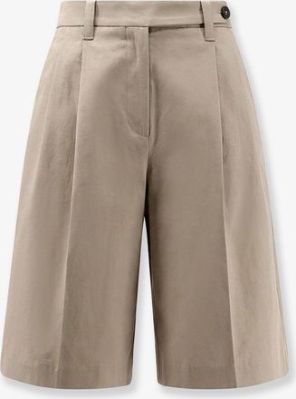Brunello Cucinelli Bermuda in cotone e lino - BRUNELLO CUCINELLI - gender_Woman