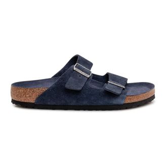 Birkenstock Sliders, male, Blue, Size: 10 US Arizona Soft Footbed