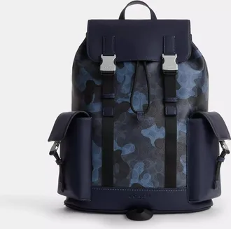 Coach Clark Backpack In Signature Camo Print