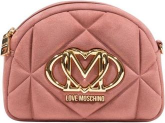 Love Moschino Roze Su&egrave;de Leren Handtas