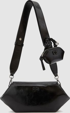 Ganni Sac Bou East West Box Black