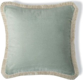 Febronie Coj&iacute;n algod&oacute;n verde celad&oacute;n 50x50