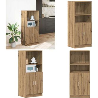 vidaXL Armadietto Rovere Artigianale 57x41,5x131,5 cm in Truciolato - Armadio in truciolato - Armadio in legno