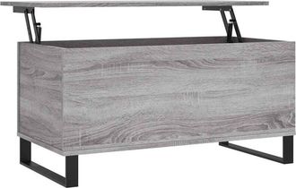vidaXL Coffee Table Grey Sonoma 90x44.5x45 cm Engineered Wood vidaXL
