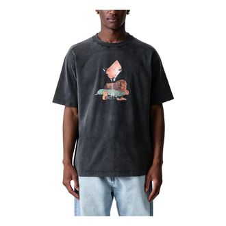 Dr&ocirc;le de Monsieur Camiseta con estampado Glass Lion - Tops - Hombre - Gris - M