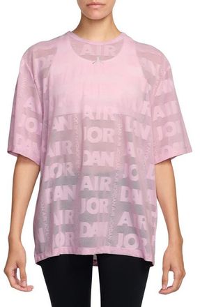 Nike Jordan Flight Boxy Semisheer Top in 676 Icdcmn at Nordstrom, Size X-Small