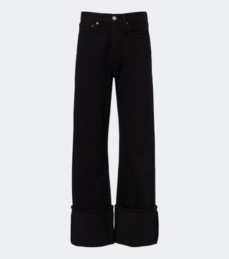 A Gold E Big Cuff straight jeans