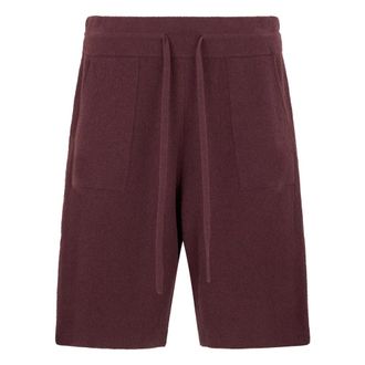 Roberto Collina Casual Shorts, male, Red, Size: XL Sponge Bermuda with Drawstring