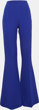 SAFiYAA Azzure Blue Stretch Crepe Flared Pants