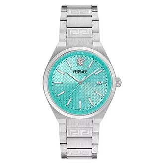 Versace V-Auria Quartz Light Blue Dial Watch VE0F00225