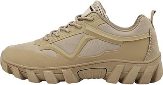 Generic Mens Low Top Hiking Shoes Outdoor Sneakers Mens Suede Comfort Casual Shoes Shoes Men Casual Stylish (Khaki, 8.5)