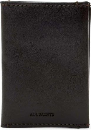 AllSaints Leather Bifold Wallet in Bitter Brown at Nordstrom