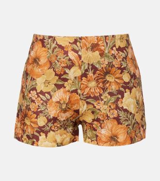 Faithfull The Brand Lila floral linen shorts