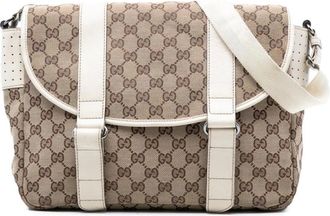 Gucci Pre-owned Cross Body Bags, female, Brown, Size: ONE SIZE Pre-owned Vintage Monogram Canvas Crossbody Bag