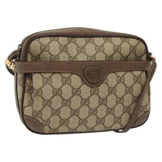 Gucci Pre-owned Cross Body Bags, female, Beige, Size: ONE SIZE Pre-owned Vintage Plastic Cross Body Bag
