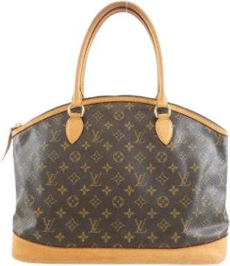 Louis Vuitton Pre-owned Handbags, female, Brown, Size: ONE SIZE Pre-owned Canvas Handbag
