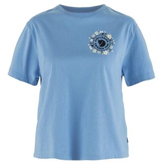 Fj&auml;llr&auml;ven Fj&auml;llblomster Logo T-Shirt T-Shirt f&uuml;r Damen | blau