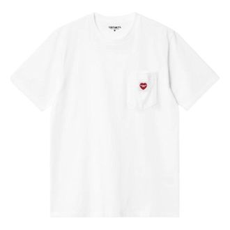 Carhartt Work in Progress Pocket Heart Short Sleeve T-Shirt White I032128-1WZ-XX