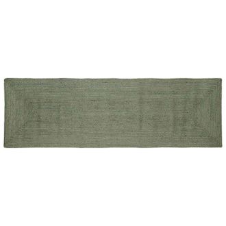 vidaXL Alfombras De &Aacute;rea Rectangular Verde Oliva 80 X 200 Cm Yute Vidaxl