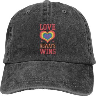 Generic Baseball Cap Love Always Wins Sports Cap Casual Sun Visor Hat Low Profile Baseball Hat for Running Hiking Outdoor