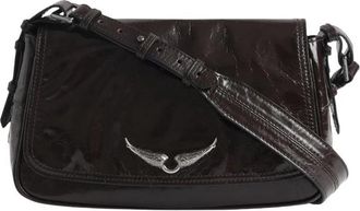 Zadig&Voltaire Le Zouzou Vintage Patent Bag - Dames - Schoudertassen - Bruin - ONE Size - Leer - Tassen