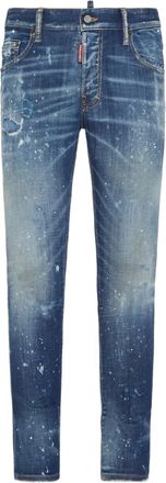Dsquared2 Jeans slim con effetto vissuto - Blu
