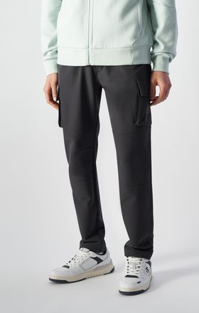 Champion Cargohose CHAMPION Elastic Cuff Cargo Pant, Herren, Gr. XXL (60/62), N-Gr, grau (pha), Obermaterial: 92% Polyester, 8% Elasthan, Hosen Cargohose