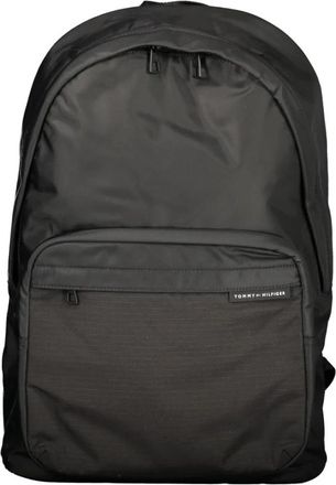 Tommy Hilfiger Backpack - Heren - Rugzakken - Zwart - ONE Size - Polyester - Tassen
