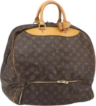 Louis Vuitton Pre-owned Weekend Bags, female, Brown, Size: ONE SIZE Pre-owned Vintage Canvas Weekend Bag