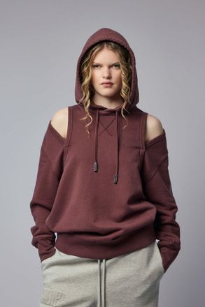 Jean Paul Gaultier French Terry Cut Out Hoodie