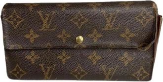 Louis Vuitton Pre-owned Wallets, female, Brown, Size: ONE SIZE Pre-owned Leather Wallet