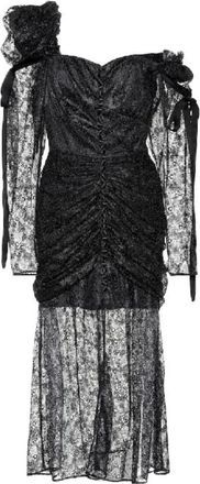 Magda Butrym Haman One-shoulder Ruched Lace Midi Dress Size XS