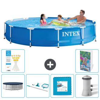 Intex Piscina Con Estructura Redonda - 366x76 Cm - 7-piezas S121