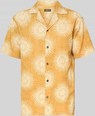 Jack & Jones Regular Fit Freizeithemd im Allover-Look Modell BILBAO in Orange, Gr&ouml;&szlig;e XXL