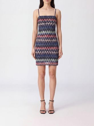 Missoni Zig-Zag Lurex Bustier Mini Dress with Thin Straps