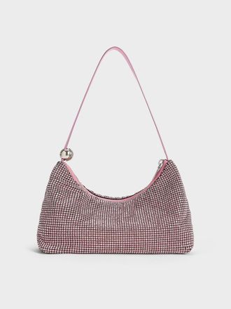 Charles & Keith Crystal-Embellished Two-Way Bag