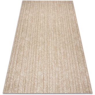 RugsX Rugsx - Flat 48964265 Alfombra De Sisal Espina De Pescado - Color Paja Beige Natural, Cuerda Beige 200x290 Cm