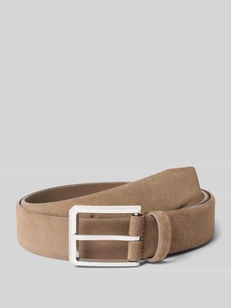 HUGO BOSS G&uuml;rtel aus echtem Rindsleder Modell CALEB in Beige, Gr&ouml;&szlig;e 100